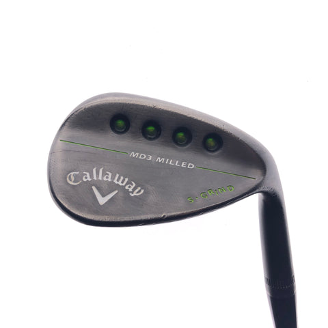 Used Callaway MD3 Milled Black Sand Wedge / 54.0 Degrees / Stiff Flex