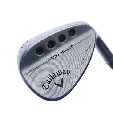 Used Callaway MD3 Milled Chrome Gap Wedge / 52.0 Degrees / Wedge Flex