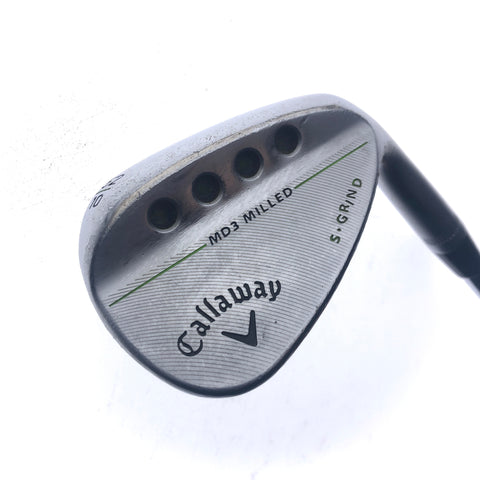 Used Callaway MD3 Milled Chrome Gap Wedge / 52.0 Degrees / Wedge Flex