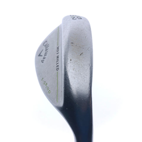 Used Callaway MD3 Milled Chrome Gap Wedge / 52.0 Degrees / Wedge Flex