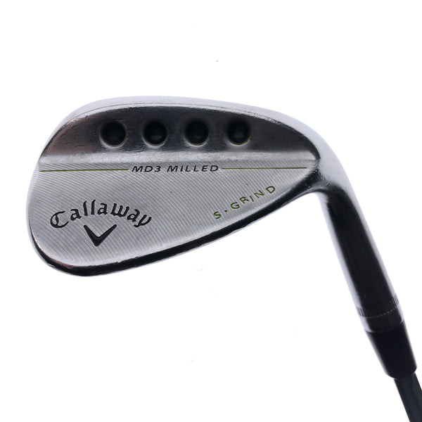 Used Callaway MD3 Milled Chrome Gap Wedge / 52.0 Degrees / Wedge Flex