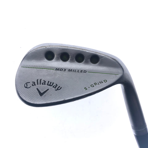 Used Callaway MD3 Milled Chrome Gap Wedge / 52.0 Degrees / Wedge Flex