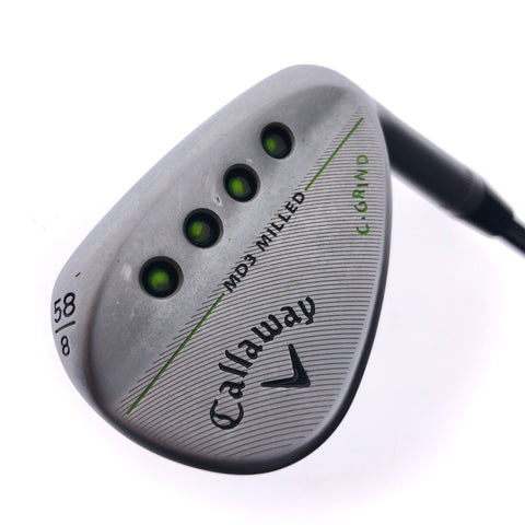 Used Callaway MD3 Milled Chrome Lob Wedge / 58.0 Degrees / Wedge Flex