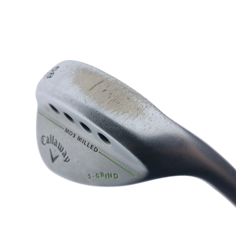 Used Callaway MD3 Milled Chrome Lob Wedge / 58.0 Degrees / Wedge Flex