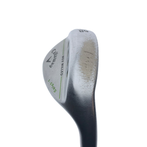 Used Callaway MD3 Milled Chrome Lob Wedge / 58.0 Degrees / Wedge Flex
