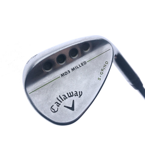 Used Callaway MD3 Milled Chrome Pitching Wedge / 48.0 Degrees / Stiff Flex