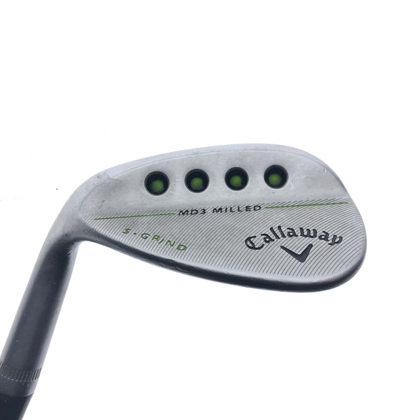 Used Callaway MD3 Milled Chrome Sand Wedge / 56.0 Degrees / Left-Handed