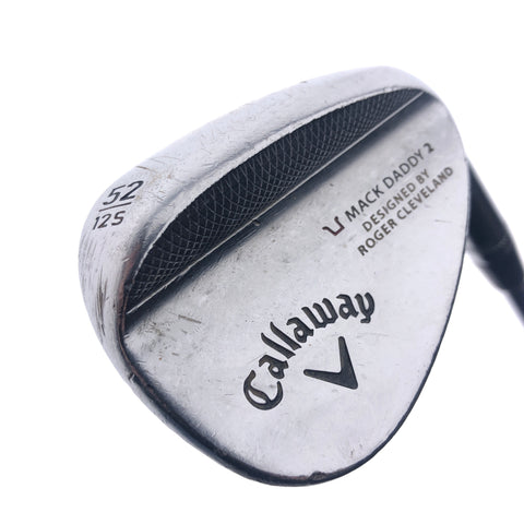 Used Callaway Mack Daddy 2 Chrome Gap Wedge / 52.0 Degrees / Wedge Flex