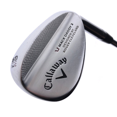 Used Callaway Mack Daddy 2 Chrome Lob Wedge / 60.0 Degrees / Stiff Flex