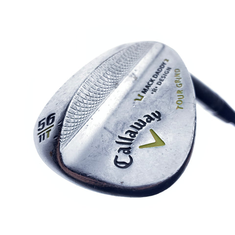 Used Callaway Mack Daddy 2 Chrome Sand Wedge / 56.0 Degrees / Wedge Flex