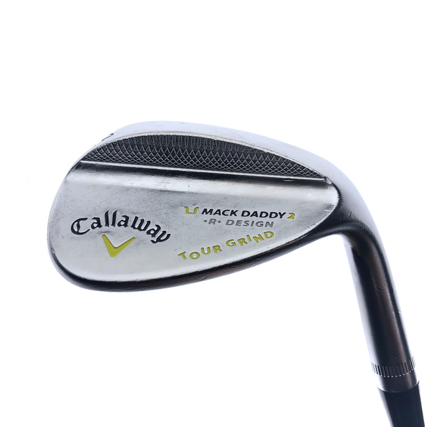 Used Callaway Mack Daddy 2 Tour Grind Chrome Gap Wedge / 52 Degrees / Wedge Flex