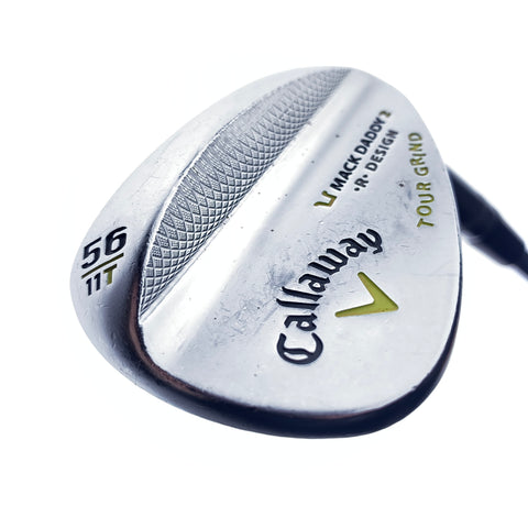 Used Callaway Mack Daddy 2 Tour Grind Chrome Sand Wedge/56.0 Degrees/Stiff Flex