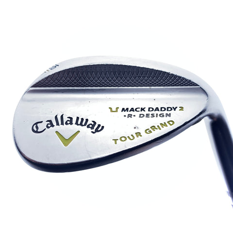 Used Callaway Mack Daddy 2 Tour Grind Chrome Sand Wedge/56.0 Degrees/Stiff Flex