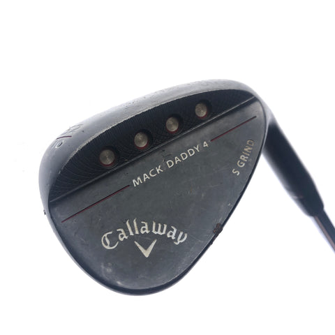 Used Callaway Mack Daddy 4 Black Gap Wedge / 52.0 Degrees / Stiff Flex