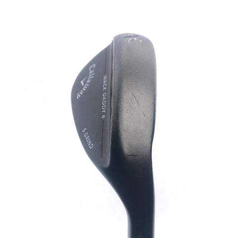 Used Callaway Mack Daddy 4 Black Gap Wedge / 52.0 Degrees / Stiff Flex