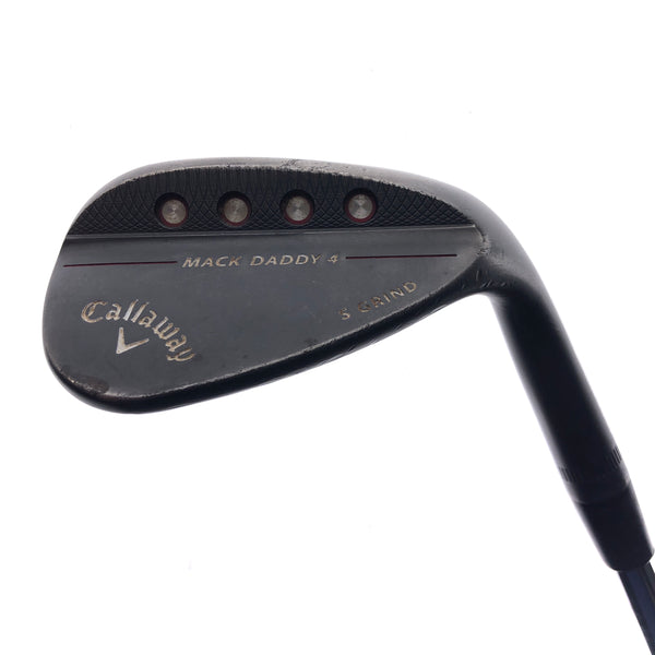 Used Callaway Mack Daddy 4 Black Gap Wedge / 52.0 Degrees / Stiff Flex