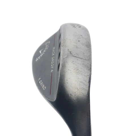Used Callaway Mack Daddy 4 Black Lob Wedge / 58.0 Degrees / Regular Flex