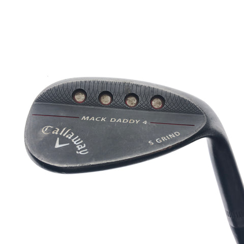 Used Callaway Mack Daddy 4 Black Lob Wedge / 58.0 Degrees / Regular Flex