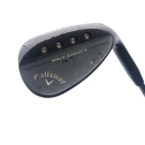 Used Callaway Mack Daddy 4 Black Lob Wedge / 58.0 Degrees / Stiff Flex