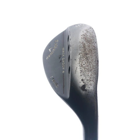 Used Callaway Mack Daddy 4 Black Lob Wedge / 58.0 Degrees / Stiff Flex