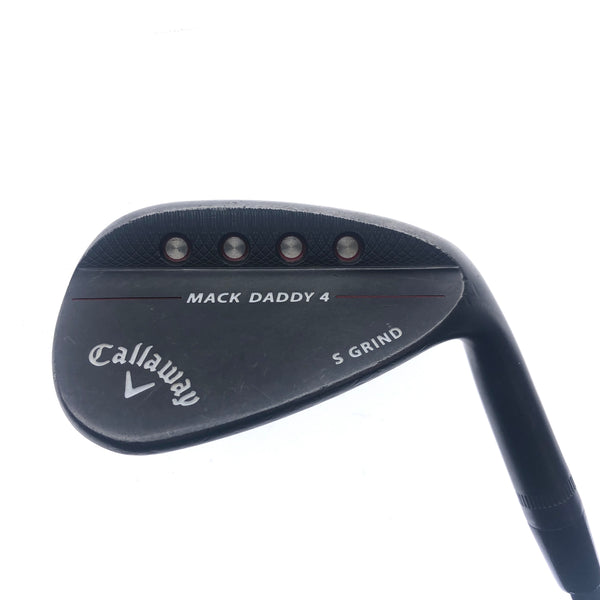 Used Callaway Mack Daddy 4 Black Pitching Wedge / 46.0 Degrees / Stiff Flex