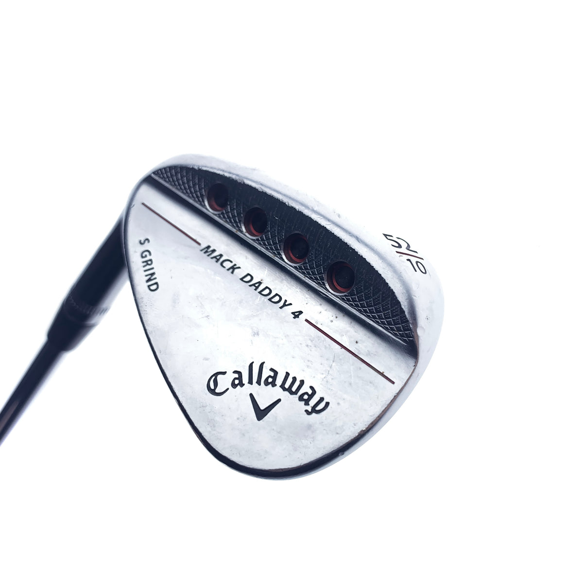 Used Callaway Mack Daddy 4 Chrome Gap Wedge / 52.0 Degrees / Stiff / Left-Hand