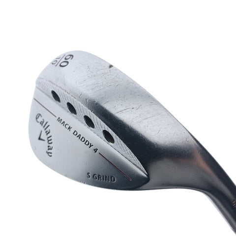 Used Callaway Mack Daddy 4 Chrome Lob Wedge / 60.0 Degrees / Stiff Flex