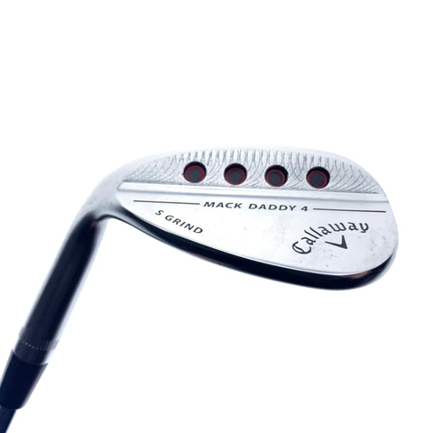 Used Callaway Mack Daddy 4 Chrome Lob Wedge / 60.0 Degrees / Stiff Flex / Left-