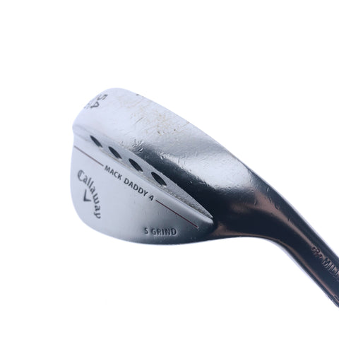 Used Callaway Mack Daddy 4 Chrome Sand Wedge / 54.0 Degrees / Stiff Flex