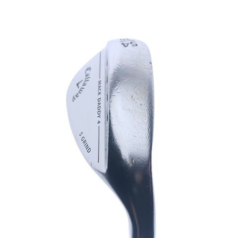 Used Callaway Mack Daddy 4 Chrome Sand Wedge / 54.0 Degrees / Stiff Flex