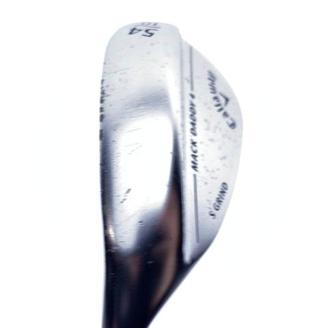 Used Callaway Mack Daddy 4 Chrome Sand Wedge / 54.0 Degrees / Stiff Flex / L-H