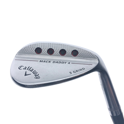 Used Callaway Mack Daddy 4 Chrome Sand Wedge / 54.0 Degrees / Wedge Flex