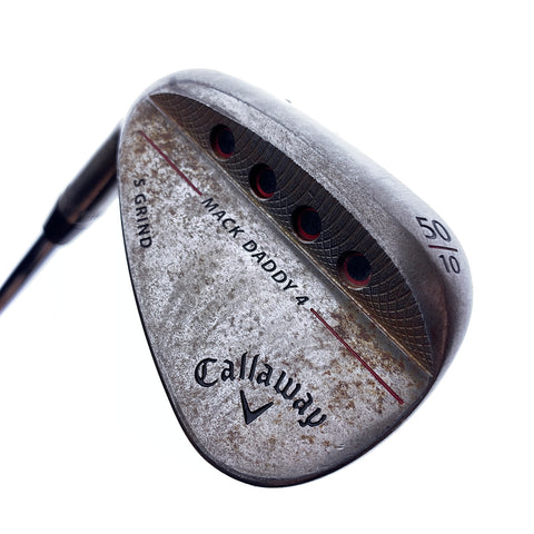 Used Callaway Mack Daddy 4 Raw Gap Wedge / 50.0 Degrees / Stiff Flex / Left-H