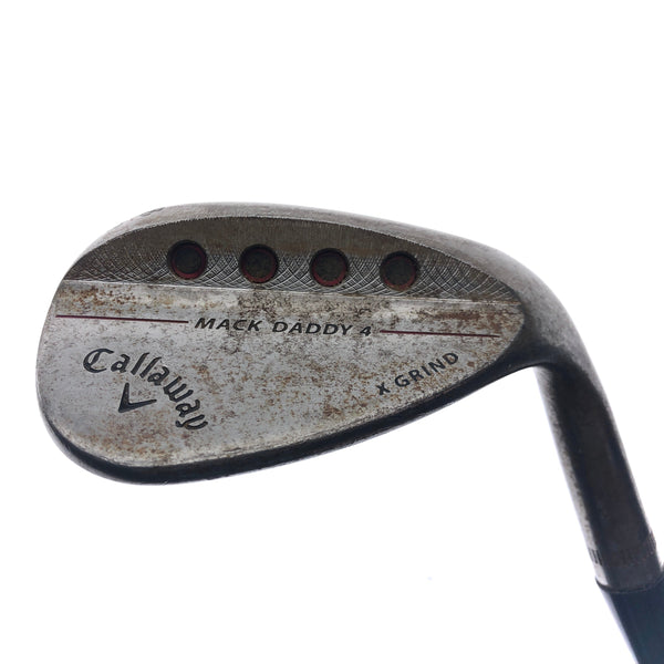 Used Callaway Mack Daddy 4 Raw Lob Wedge / 58.0 Degrees / Regular Flex