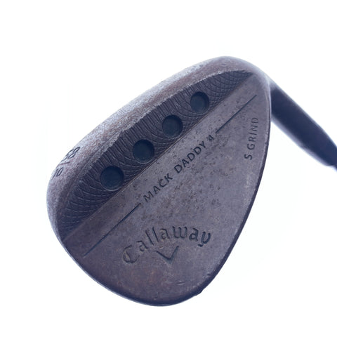 Used Callaway Mack Daddy 4 Raw Lob Wedge / 58.0 Degrees / Stiff Flex
