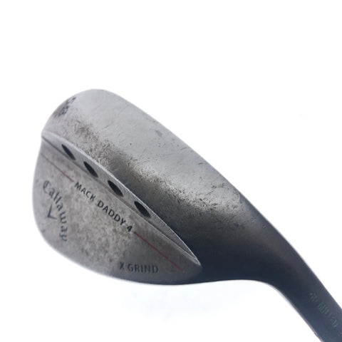 Used Callaway Mack Daddy 4 Raw Lob Wedge / 58.0 Degrees / Stiff Flex