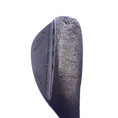 Used Callaway Mack Daddy 4 Raw Lob Wedge / 58.0 Degrees / Stiff Flex