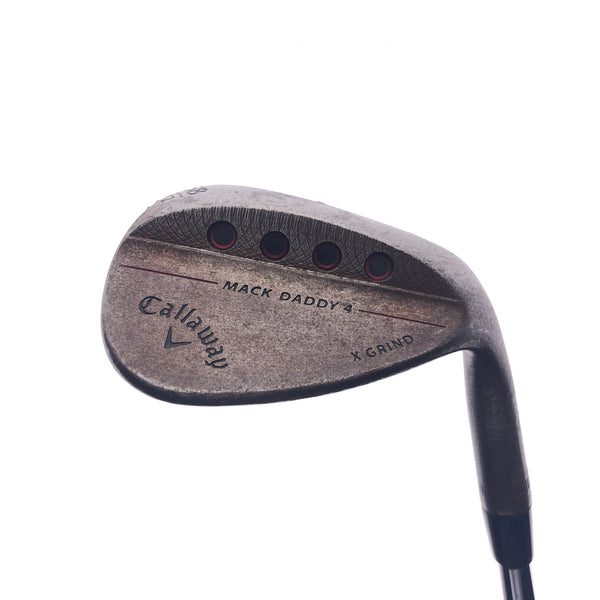 Used Callaway Mack Daddy 4 Raw Lob Wedge / 58.0 Degrees / Stiff Flex