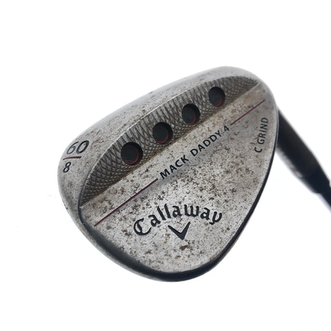 Used Callaway Mack Daddy 4 Raw Lob Wedge / 60.0 Degrees / Stiff Flex