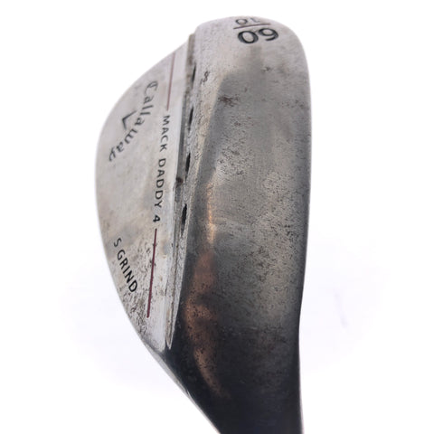 Used Callaway Mack Daddy 4 Raw Lob Wedge / 60.0 Degrees / Wedge Flex