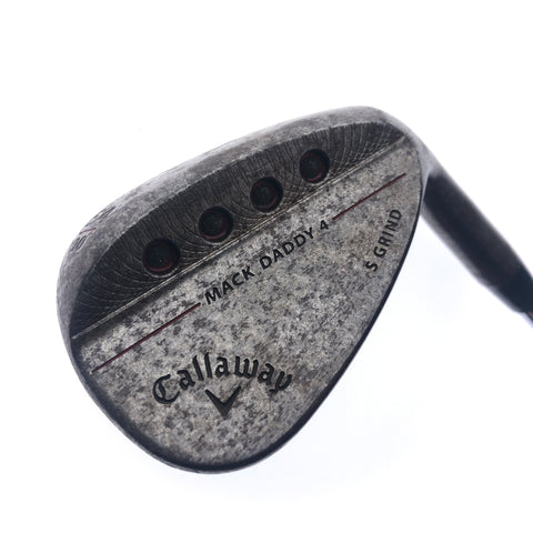 Used Callaway Mack Daddy 4 Raw Sand Wedge / 54.0 Degrees / Stiff Flex