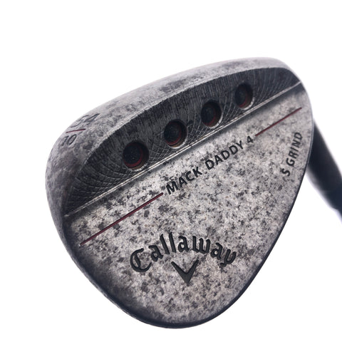 Used Callaway Mack Daddy 4 Raw Sand Wedge / 54.0 Degrees / Stiff Flex