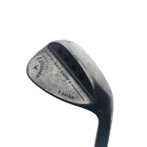 Used Callaway Mack Daddy 4 Raw Sand Wedge / 54.0 Degrees / Stiff Flex