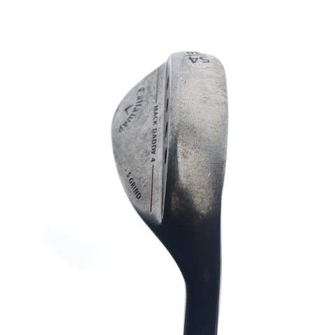 Used Callaway Mack Daddy 4 Raw Sand Wedge / 54.0 Degrees / Stiff Flex