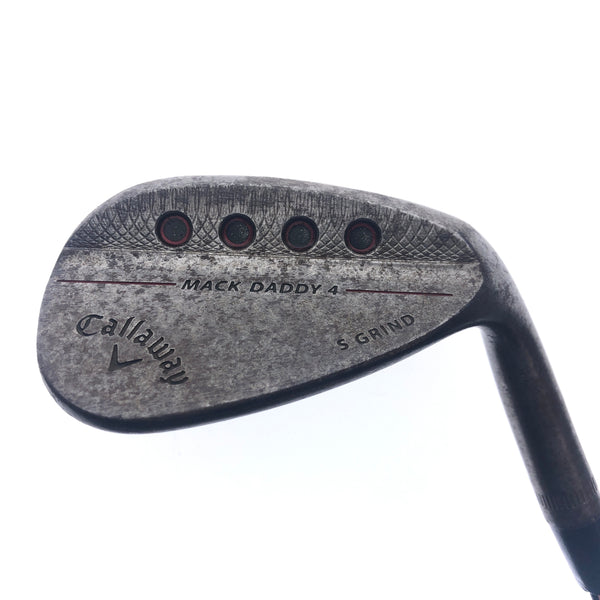 Used Callaway Mack Daddy 4 Raw Sand Wedge / 54.0 Degrees / Stiff Flex