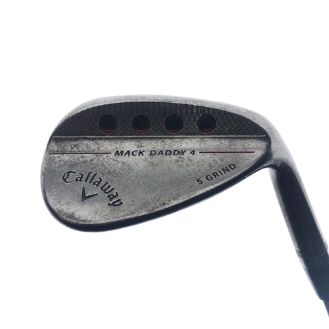 Used Callaway Mack Daddy 4 Raw Sand Wedge / 54.0 Degrees / Stiff Flex