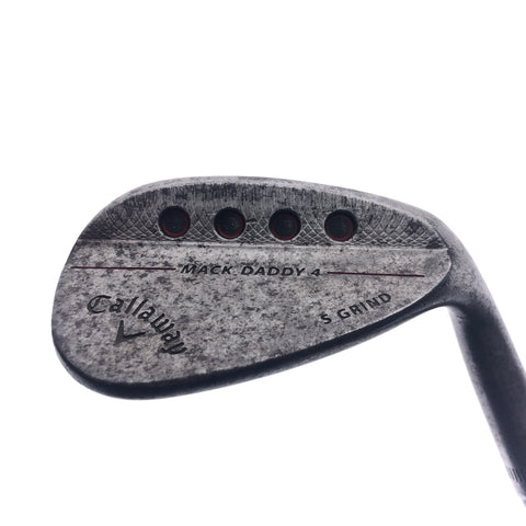 Used Callaway Mack Daddy 4 Raw Sand Wedge / 54.0 Degrees / Stiff Flex