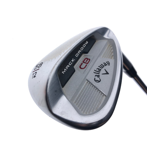 Used Callaway Mack Daddy CB Lob Wedge / 58.0 Degrees / Wedge Flex