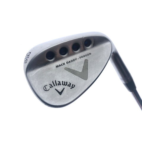 Used Callaway Mack Daddy Forged Chrome Gap Wedge / 52.0 Degrees / Stiff Flex