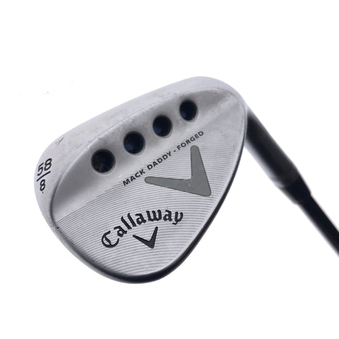Used Callaway Mack Daddy Forged Chrome Lob Wedge / 58.0 Degrees / Wedge Flex
